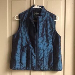 Iridescent blue vest